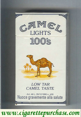 Camel Lights Low Tar Camel Taste 100s cigarettes hard box